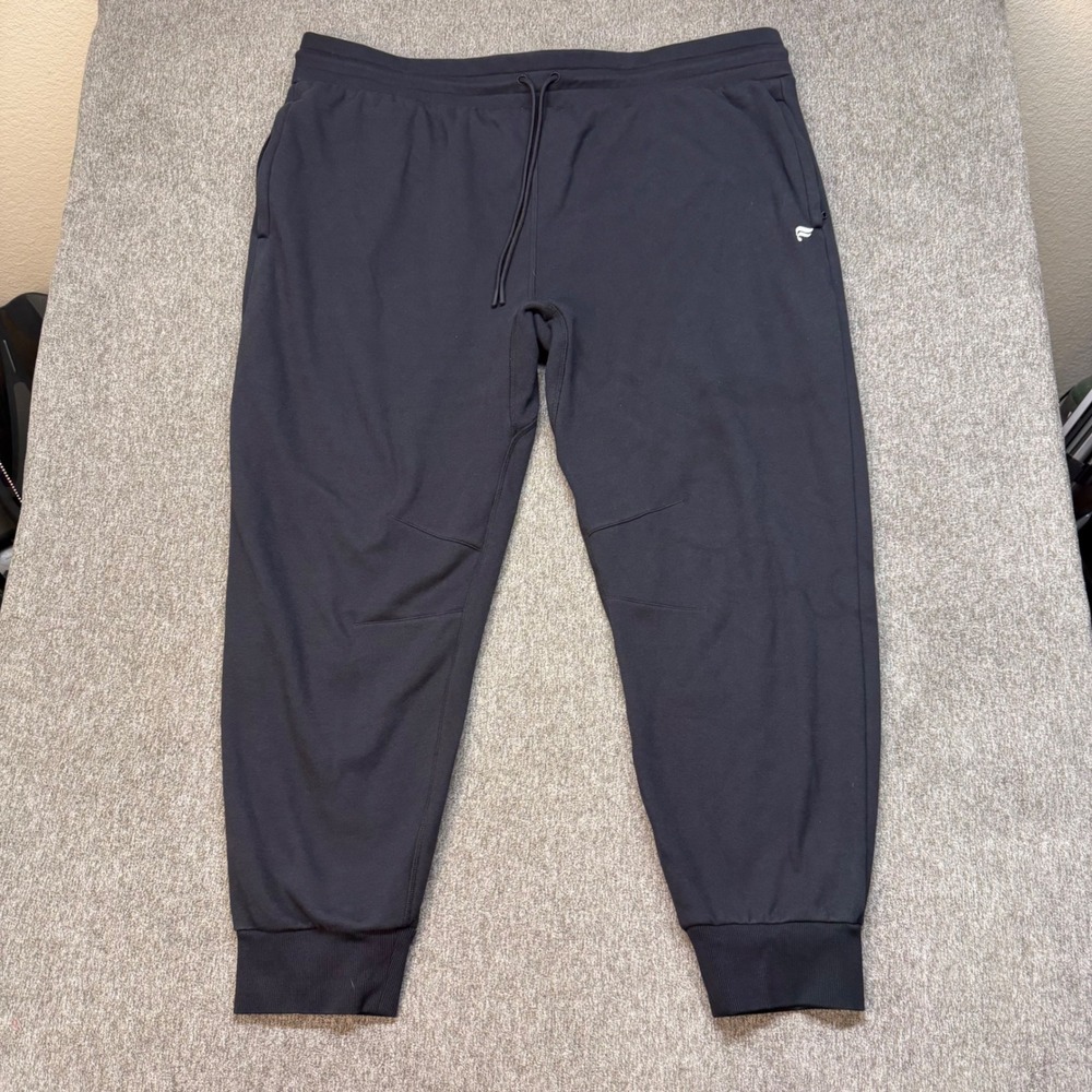 Fabletics Mens 3X Postgame Jogger Sweatpants Black Fleece Lined Athletic Pants